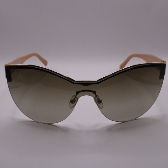 Versace MOD2144 Semi-Rimless Cat-Eye Browline Oversize Brown Sunglasses